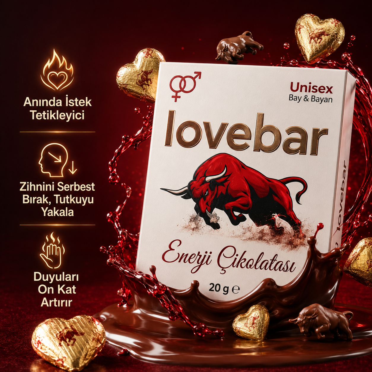 LoveBar Afrodizyak Etkili Çikolata Bar